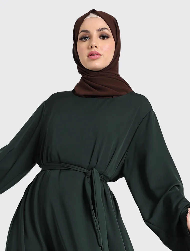 Green Plain Abaya